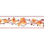 IMPOL TRADE B83-13-11 Samolepící bordura orchidej , rozměr 5 m x 8,3 cm, – Zboží Dáma