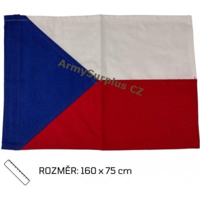 Vlajka ČR bavlněná 160x75 cm – Zboží Dáma