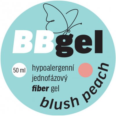 BIO nails FIBER BLUSH PEACH jednofázový hypoalergenní gel 50 ml
