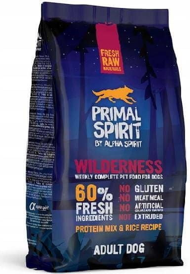 Primal 60% Wilderness hypoalergenní přírodní bez obilovin pro dospělé psy všech plemen 1 kg