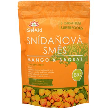 Iswari Bio snídaňová směs Mango baobab 300 g