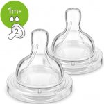 Philips Avent Dudlík Anti-colic/Classic+ 2 pomalý průtok 2 ks Bílá – Zbozi.Blesk.cz