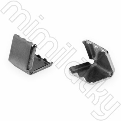 Kovová koncovka na plochou šňůru 9 mm staronikl – Zboží Dáma