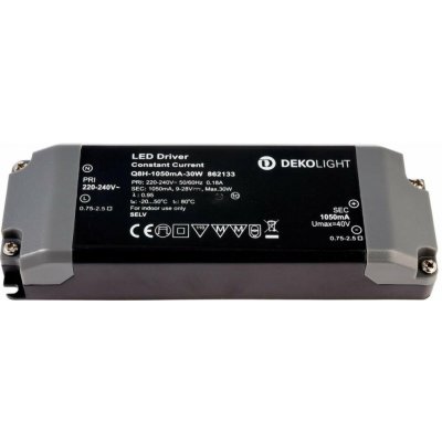 Light Impressions Deko-Light napájení BASIC, Q8H-1050mA/30W konstantní proud 1050 mA IP20 9-28V DC 30,00 W 862133 – Sleviste.cz