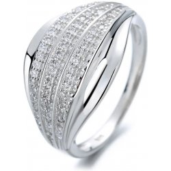 Majya Stříbrný prsten RITA zdobený zirkony 10056