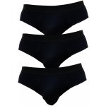 Nedeto 3PACK pánské slipy černé 3NDTS001 – Sleviste.cz