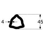 La Magdalena 009 Trubka profilová, trojúhelník 45x4 | Zboží Auto