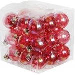 J&M Home International LTD. Koule sklo 3cm/27ks čirá červená – Hledejceny.cz