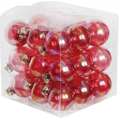 J&M Home International LTD. Koule sklo 3cm/27ks čirá červená – Hledejceny.cz