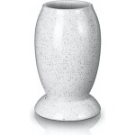 Hřbitovní váza Polnix bílá, glazovaná keramika, 22 cm – Hledejceny.cz