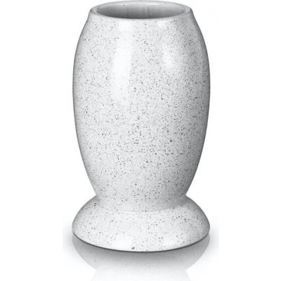 Hřbitovní váza Polnix bílá, glazovaná keramika, 22 cm – Hledejceny.cz