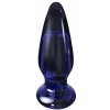 Anální kolík TOYJOY The Shining Glass Buttplug Blue Skleněný anální kolík