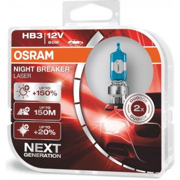Osram Night Breaker Laser HB3 12V 60W P20d 2 ks