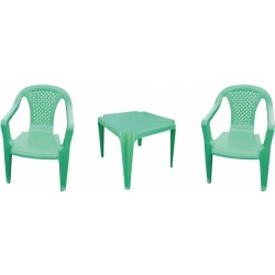 Pilsan plastový dětský stoleček a dvě židličky zelená dětský stoleček s  židličkou - Nejlepší Ceny.cz