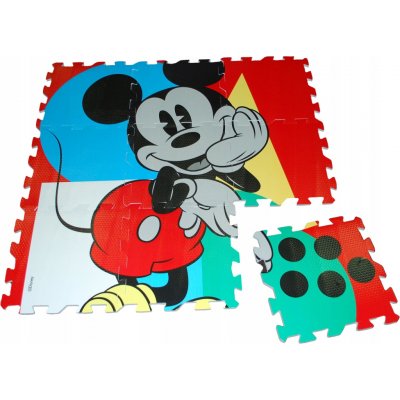 Euroswan Podlahové pěnové puzzle Mickey Eva 9 dílků v tašce cm – Zboží Dáma
