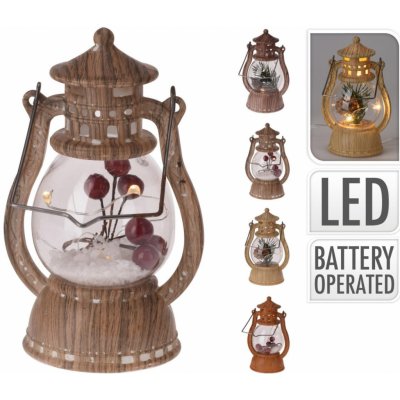 lucerna LED 7,5*5,8*12,5cm PH imitace dřeva 386570 – Zboží Mobilmania