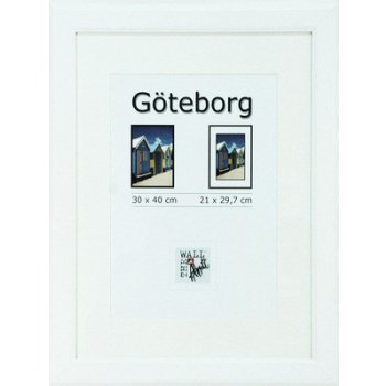 Fotorámeček Göteborg, dřevěný, bílý 30x40 cm