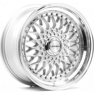 Lenso Bsx 7x15 4x108 ET35 gloss silver & polished