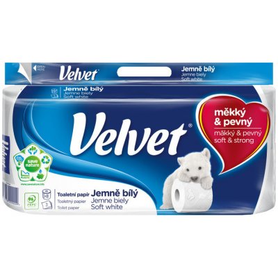 Velvet Soft White 3-vrstvý 8 ks – Zboží Mobilmania