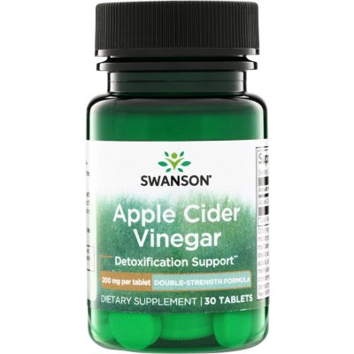 Swanson Jablečný Ocet Apple Cider Vinegar Double Strength 200 mg 30 tablet – Hledejceny.cz