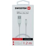 Swissten 71526501 USB-A na Lightning, zástrčka USB-A - zástrčka Lightning, MFi, 1,2m, bílý – Hledejceny.cz