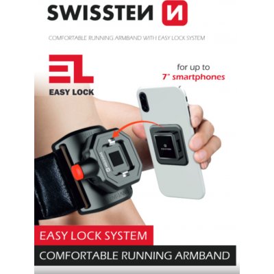 Pouzdro běhání SWISSTEN ARMBAND se systémem EASY LOCK pro telefony do 7" – Zbozi.Blesk.cz