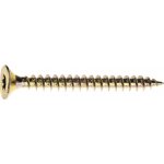 Vrut univerzální 4,5x35 TX, zapuštěná hlava, zinek žlutý, 40ks – Sleviste.cz