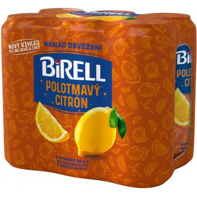 Birell Polotmavý Citron 4 x 0,5 l (plech) – Zboží Dáma