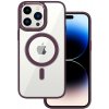 Pouzdro a kryt na mobilní telefon Apple Tel Protect Magnetic Clear pro Iphone 15 Pro Cherry