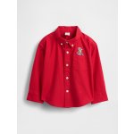 Gap baby košile Oxford Shirt Červená – Zboží Mobilmania