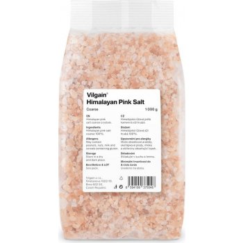 Vilgain himalájská sůl růžová hrubá 1 kg