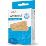 Dr.Max Washproof Soft and durable 19 mm x 72 mm náplast 20 ks – Zboží Mobilmania