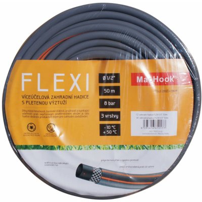 MacHook 13882 FLEXI 3/4" 50m šedo-oranžová – Zboží Mobilmania