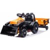 Elektrické vozítko Beneo Elektrický Traktor FARMER s naběračkou a vlečkou oranžová zadní pohon 6V baterie 20W motor