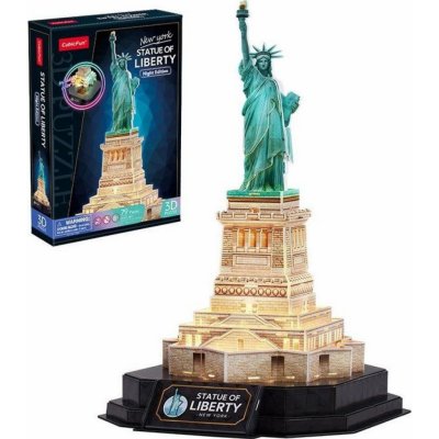 CUBICFUN 3D puzzle Svítící Socha Svobody 79 ks – Zboží Dáma