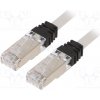 síťový kabel Panduit STP6X3MIG Patch S/FTP,TX6A™ 10Gig, 6a, lanko, Cu, 3m, šedý