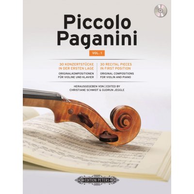 Piccolo Paganini 1 + CD / housle a klavír 30 přednesových skladeb v první poloze – Zbozi.Blesk.cz