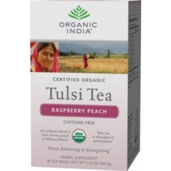 Organic India Tulsi OVOCNÝ S IBIŠKEM A ČERNÝM BEZEM 18 sáčků