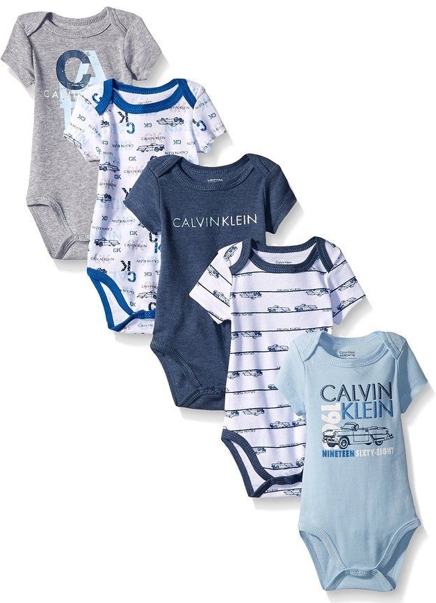 Calvin Klein luxusní bodýčka pro miminka Assorted Short Sleeve Bodysuit  (Pack of ) modrá od 1 575 Kč - Heureka.cz