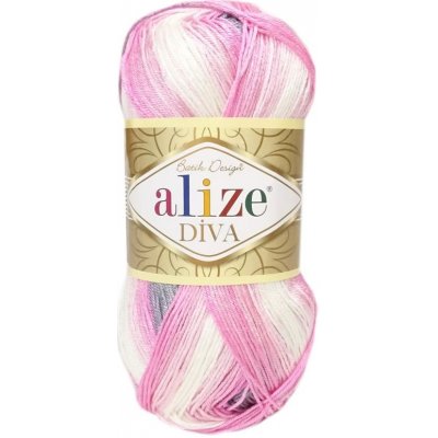 Alize Diva Batik 3245 růžovošedá – Hledejceny.cz