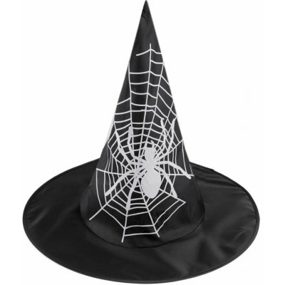 klobouk čarodějnický pavučina lebka netopýr 6 černá dýně – Sleviste.cz