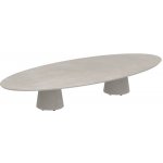 Royal Botania Betonový nízký stůl Conix, elipsa 320x140x35 cm, beton cement grey – Hledejceny.cz