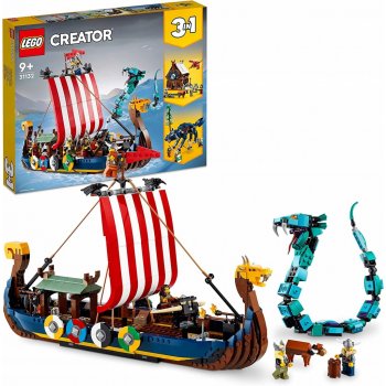 LEGO® Creator 31132 Vikingská loď a mořský had