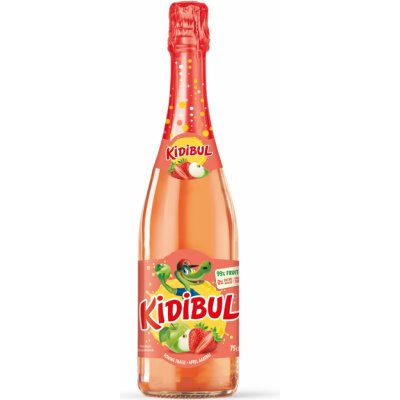 Kidibul Dětský šumivý nápoj Jablko a Jahoda 0,75 l – Sleviste.cz