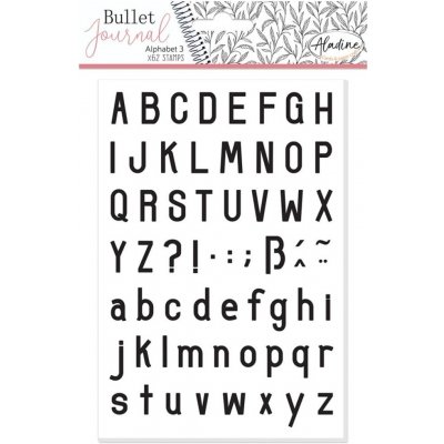 Aladine Diářová razítka Stampo Bullet Journal Abeceda jednoduchá – Zboží Mobilmania