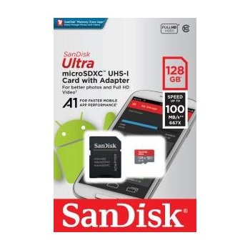 SanDisk microSDXC 128 GB UHS-I U1 SDSQUAR-128G-GN6MA