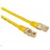 síťový kabel Solarix C5E-155YE-3MB Patch CAT5E UTP PVC, 3m, žlutý