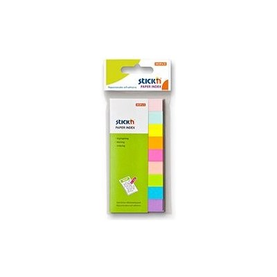Hopax Stick'n Index Notes - neonové samolepicí záložky - 50 × 12 mm, 9 × 50 l. – Zboží Dáma