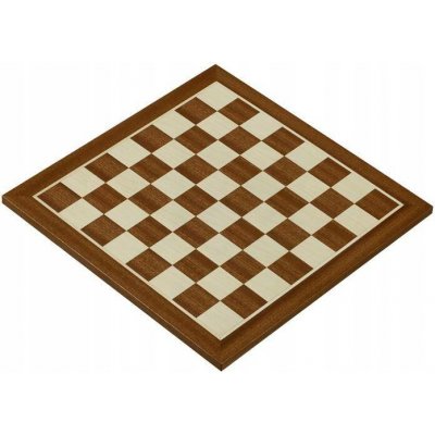 Šachovnice Sunrise Chess ‎& Games Šachová deska 38 mm (bez popisu) mahagon/javor (intarzie) – Sleviste.cz