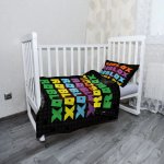 Sablio Mikroplyšové dětské povlečení do postýlky ROBLOX Barevný text 130 x 90 cm 40 x 6 cm – Zboží Dáma